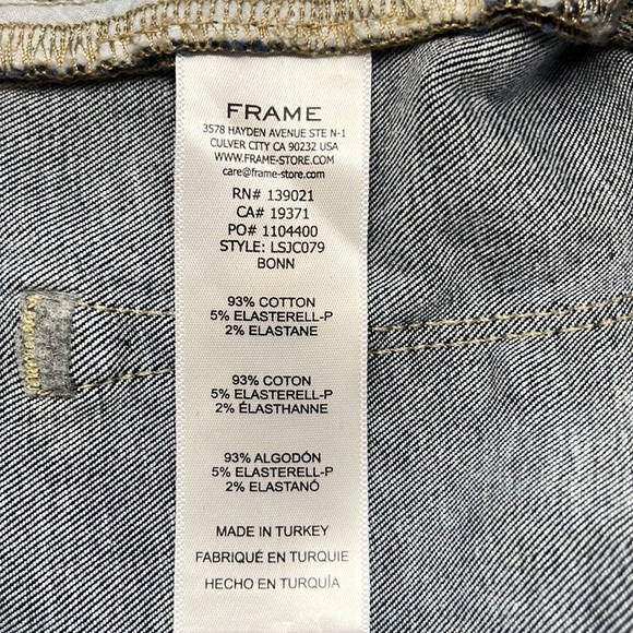 Frame Denim Le Skinny de Jeanne Crop Size 28 - Picture 10 of 16